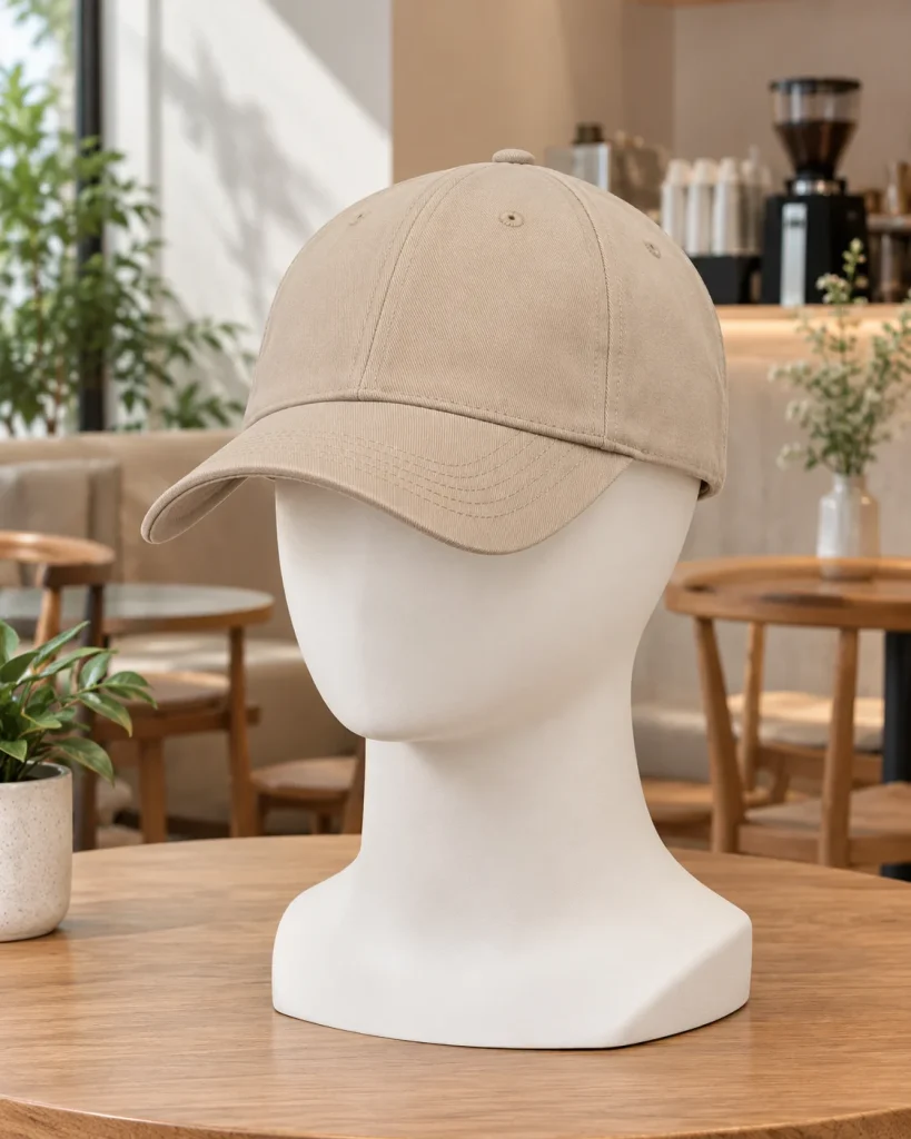 Mũ lưỡi trai đồng phục be dáng unisex cho đội ngũ bán hàng 258 – be, kaki bền màu