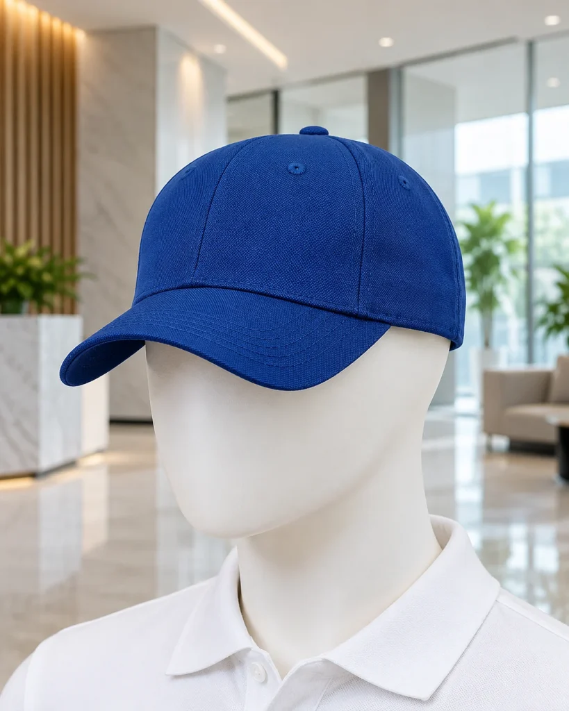 Mũ lưỡi trai đồng phục xanh dương dáng gọn cho du lịch 263 – xanh dương, cá sấu cotton