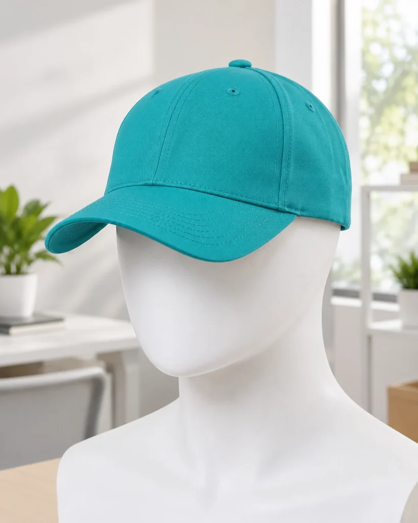 Mũ lưỡi trai đồng phục xanh ngọc dáng unisex cho đội ngũ bán hàng 264 – xanh ngọc, kaki bền màu
