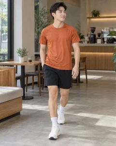 Áo thể thao cam đất dáng năng động cho câu lạc bộ 037