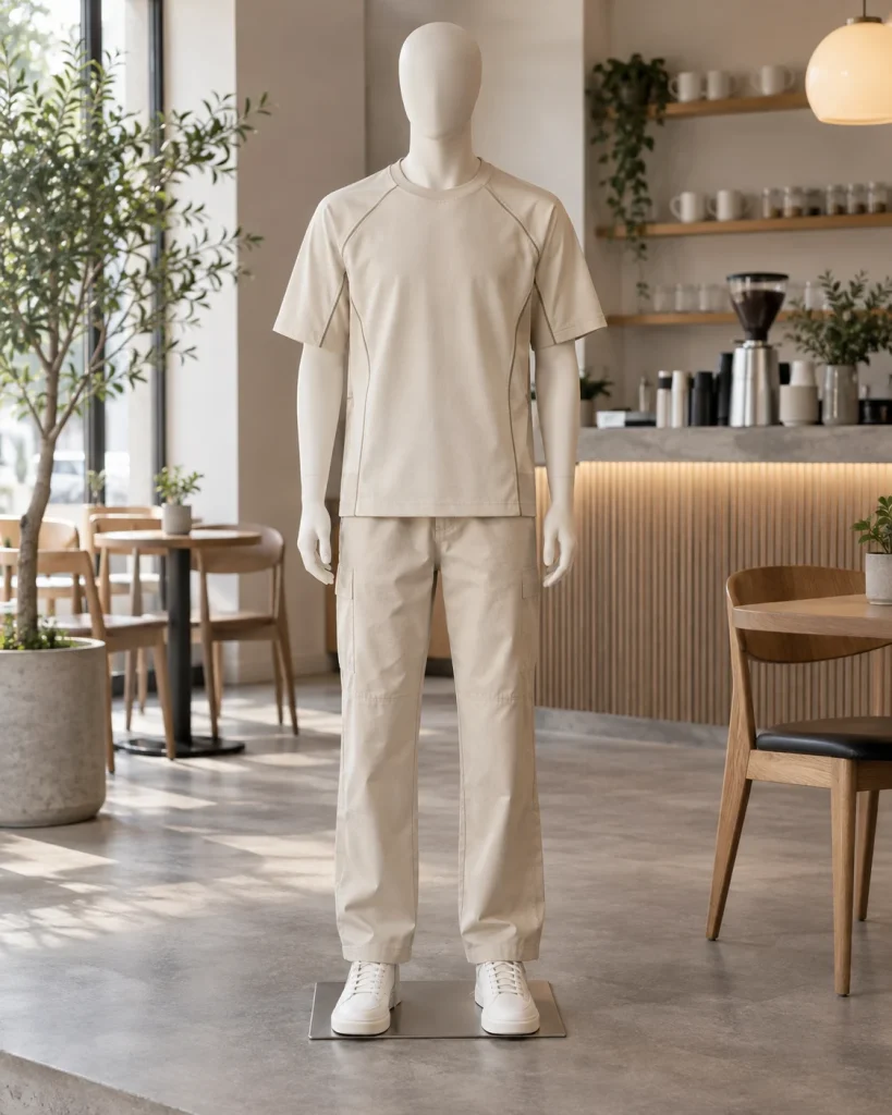 Áo thể thao be dáng unisex cho đội nhóm 045