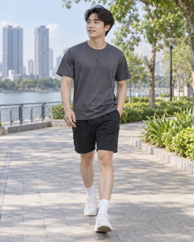 Áo nhóm đi biển xám than dáng unisex cho team building 119