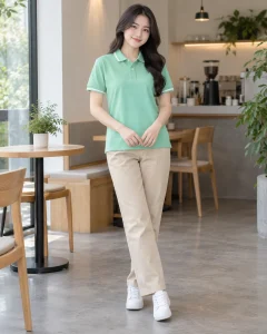 Đồng phục mầm non xanh mint dáng suông cho lớp năng khiếu 149