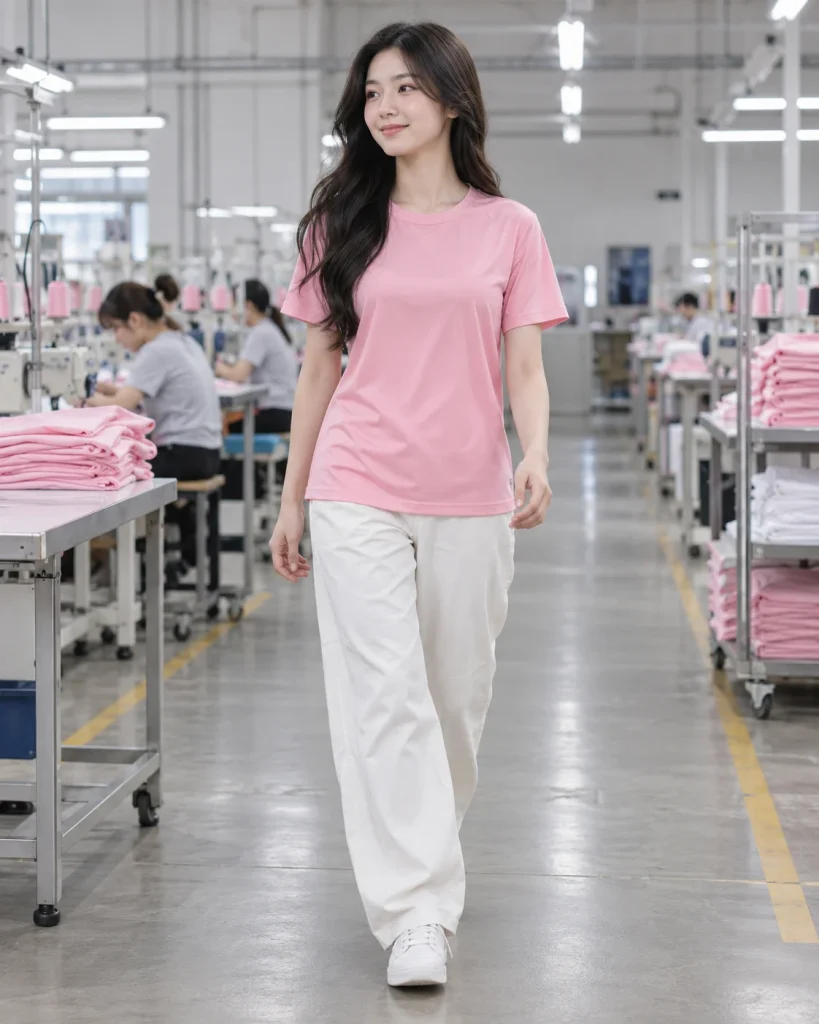 Áo lớp hồng phấn dáng regular cho sinh viên 229