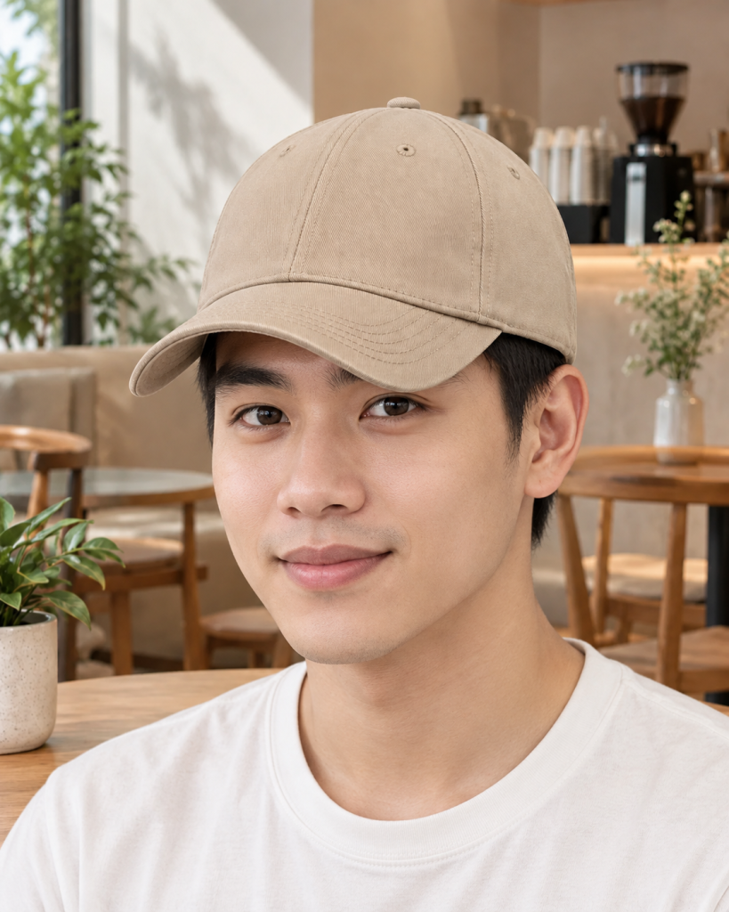 Mũ lưỡi trai đồng phục be dáng unisex cho đội ngũ bán hàng 258
