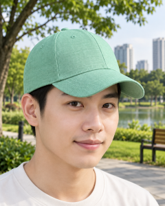 Mũ lưỡi trai đồng phục xanh mint dáng suông cho du lịch 260