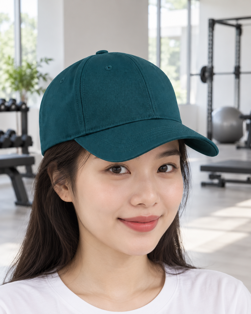 Mũ lưỡi trai đồng phục xanh cổ vịt dáng regular cho đội ngũ bán hàng 261