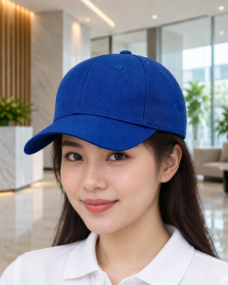 Mũ lưỡi trai đồng phục xanh dương dáng gọn cho du lịch 263