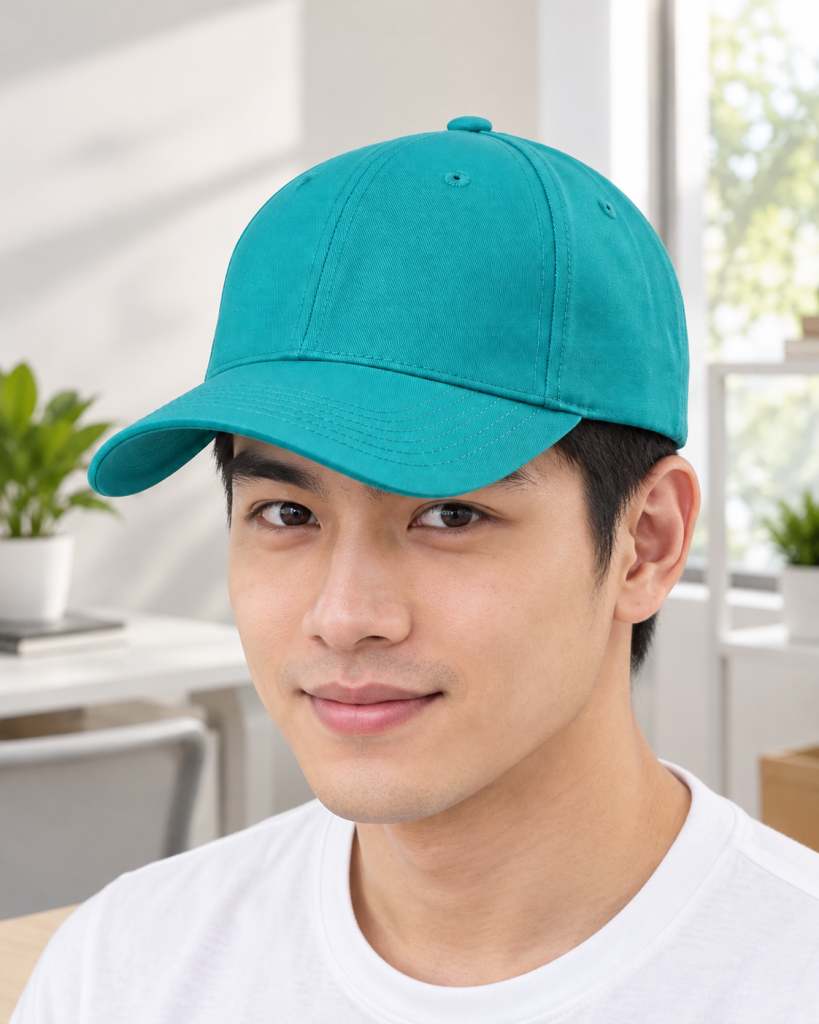 Mũ lưỡi trai đồng phục xanh ngọc dáng unisex cho đội ngũ bán hàng 264