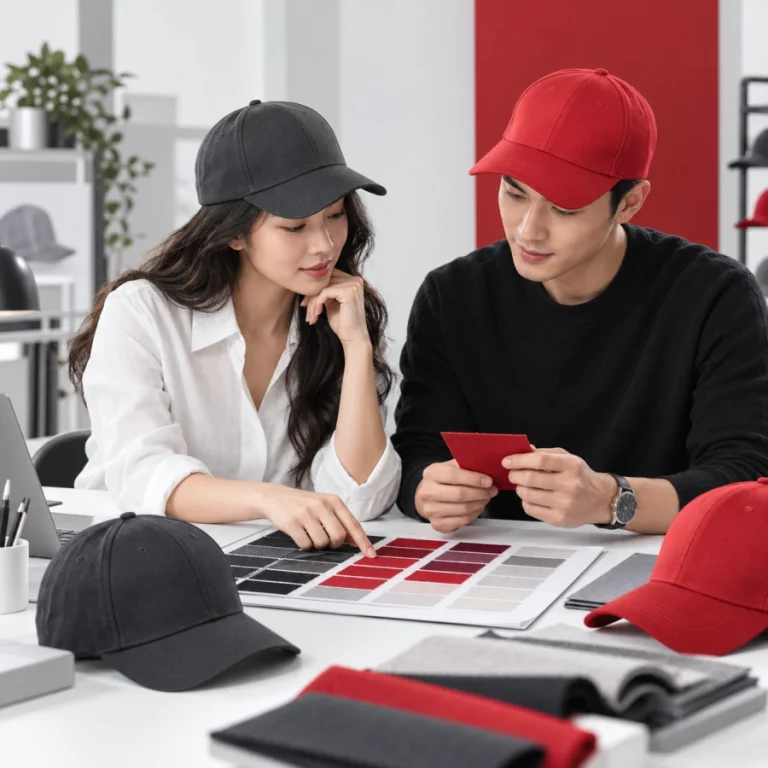 Nhóm thiết kế chọn màu mũ lưỡi trai