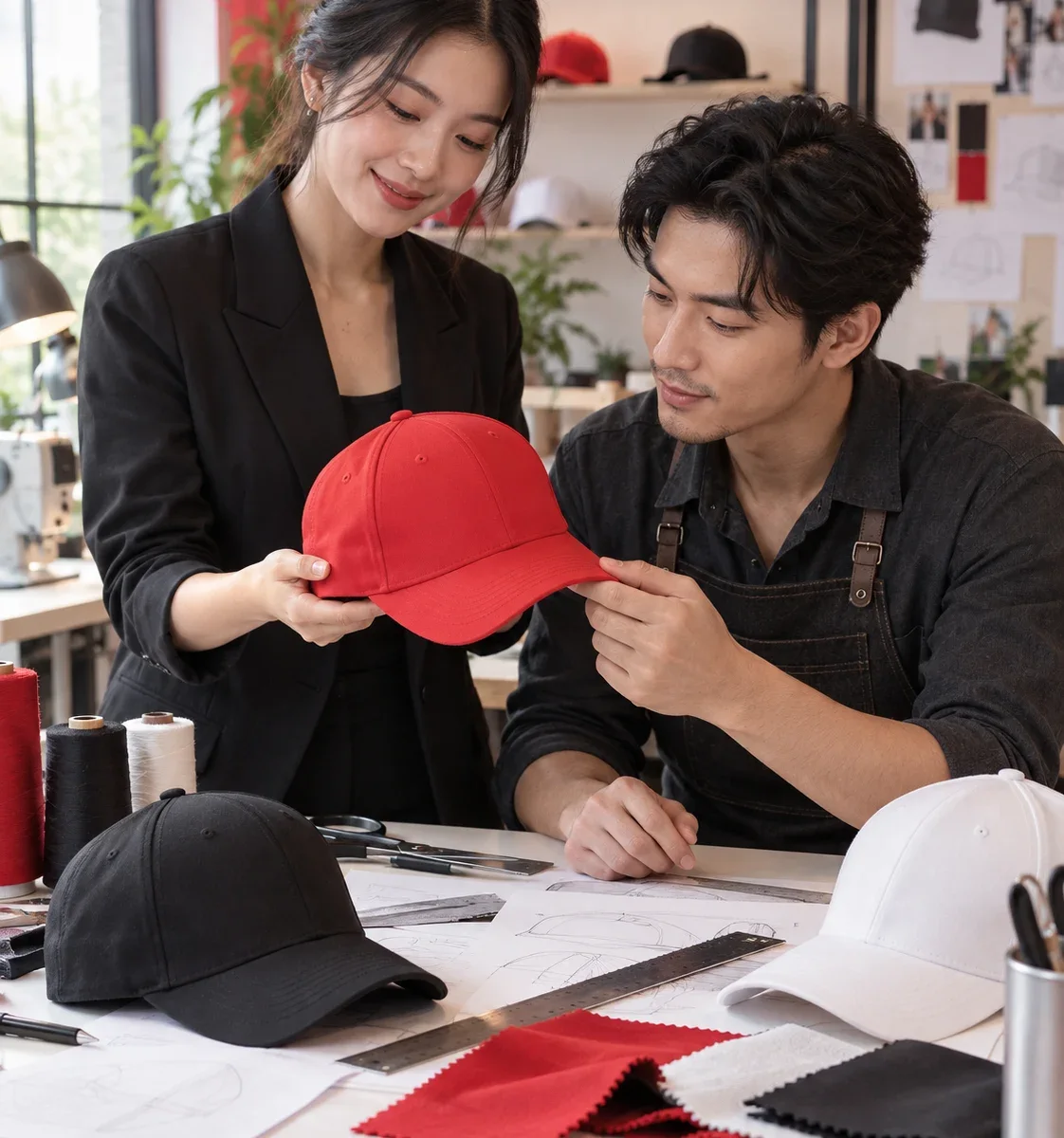 Kiểm tra chất lượng và form mũ lưỡi trai